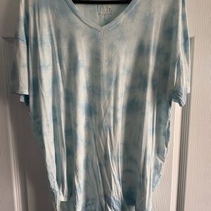 Time and Tru Light Blue V-Neck Tee